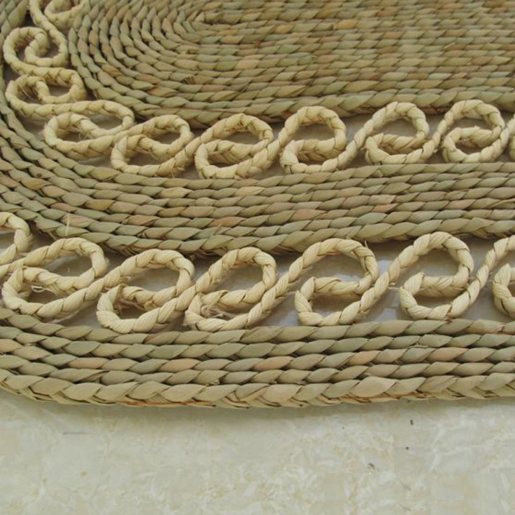 living room non-slip door mats for home entrance Straw carpet straw tatami mat wholesale