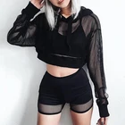 Jumper Topshow Sweatshirt Jumper Sweater Crop Top Coat Sports Pullover Tops Sexy Women Hoodies