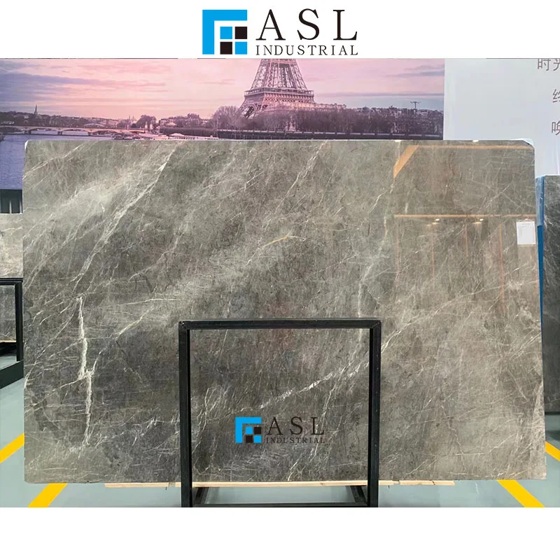 Factory direct dark grey marble slab