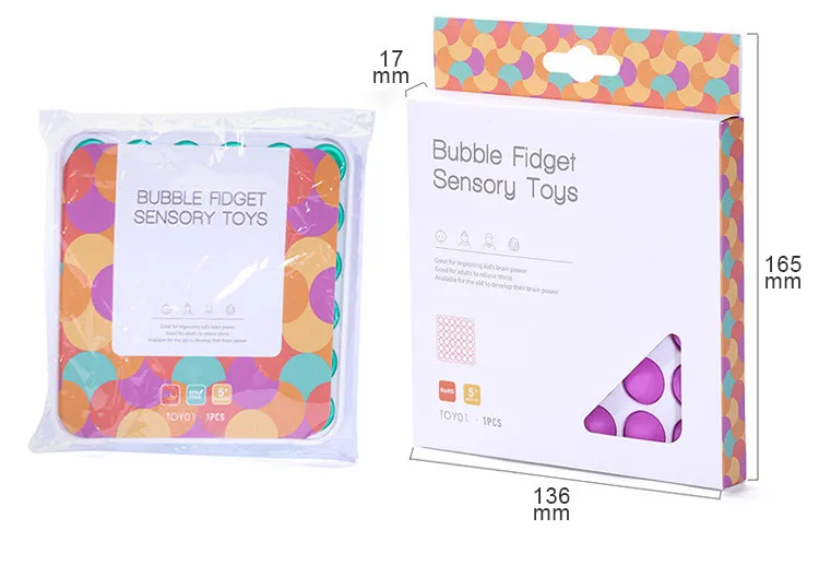 adult baby stress relief  push bubble silicone sensory pops Purses Bag fidget toys Advent Calendar
