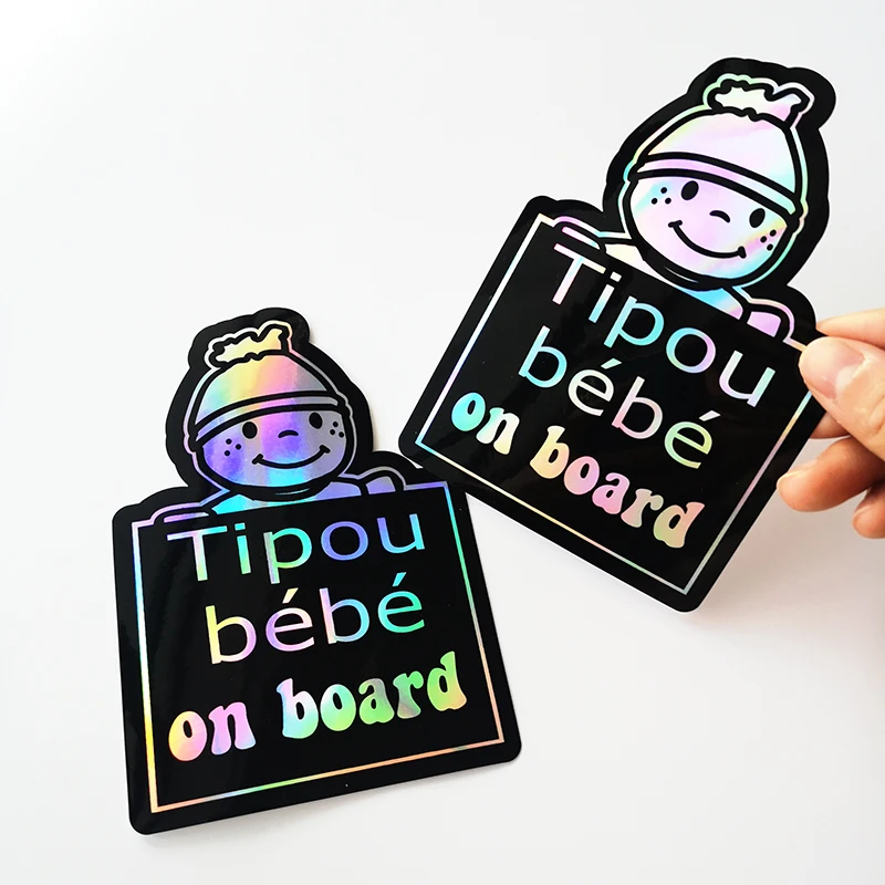 Holographic glitter sticker