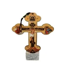 Gift Wood Handmade Catholic St Benedict Cross Wooden Crucifix Pendant Wooden Cross For Gift Pendant