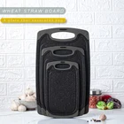 Vegetable Wheat Eco Friendly Premium Vegetable Multipurpose Chopping Board Wheat Straw Chopping Board