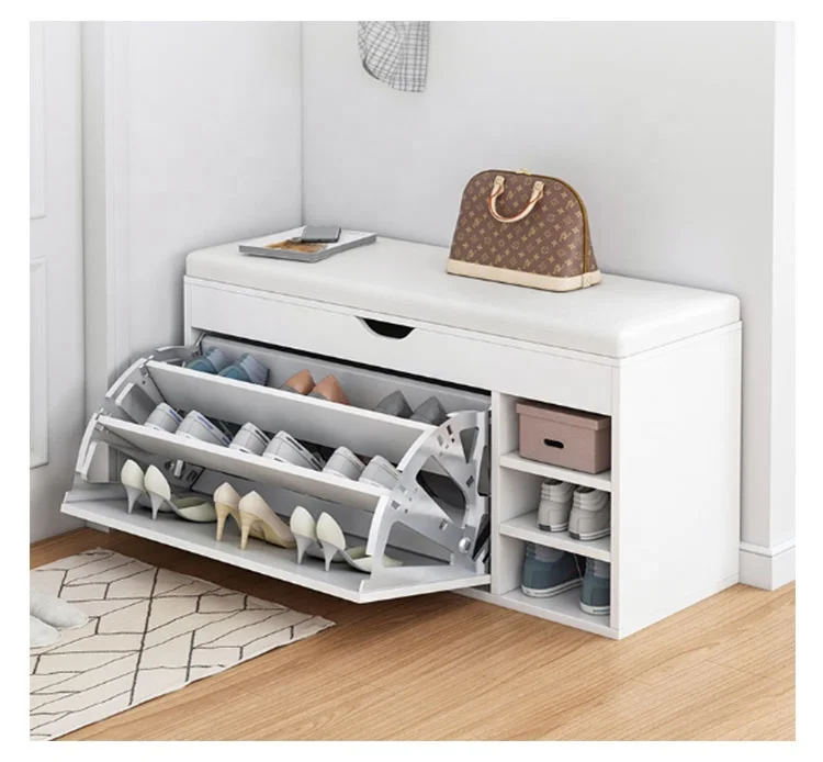 Modern Shoe cabinet stool one multifunctional household large capacity multilayer shoe rack