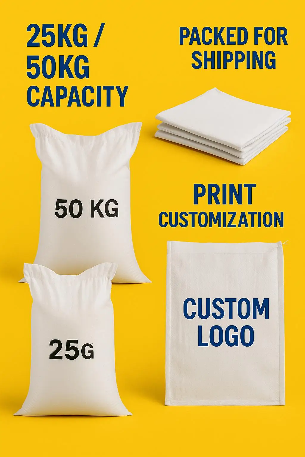 Heavy-Duty 50kg Side Gusset PP Woven Sack with PE Liner Reusable for Moisture-Proof Storage of Flour Rice Fertilizer and Seed - detail 5