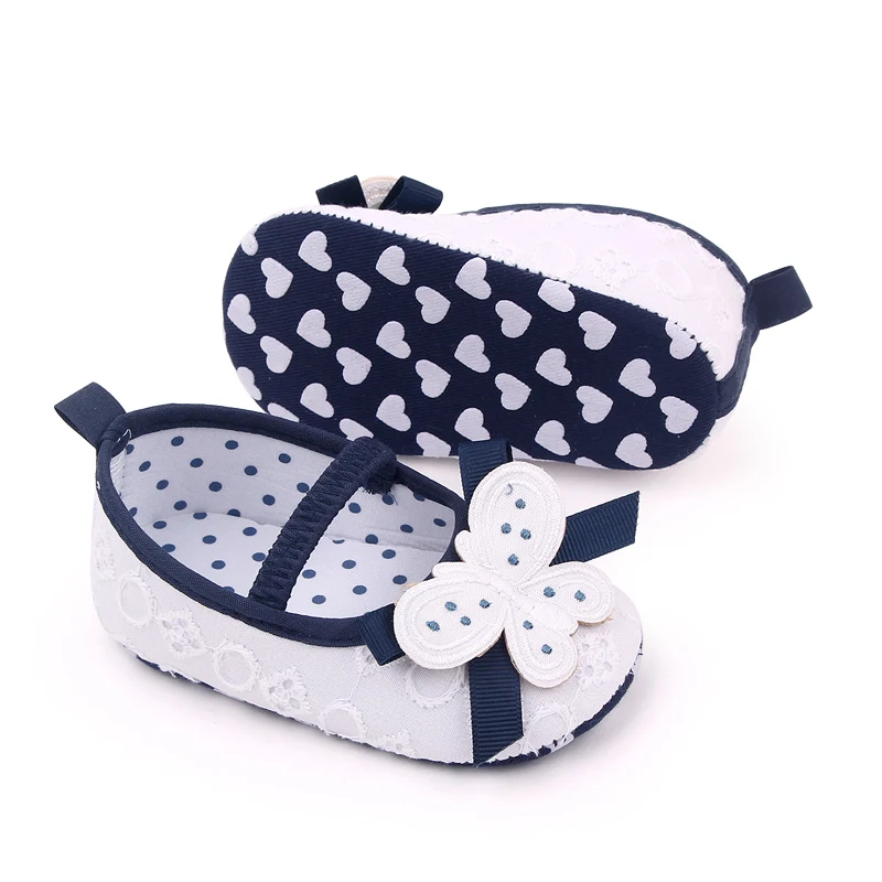 Spring and Autumn New Embroidered butterfly Princess Baby Toddler Shoes for Girls details