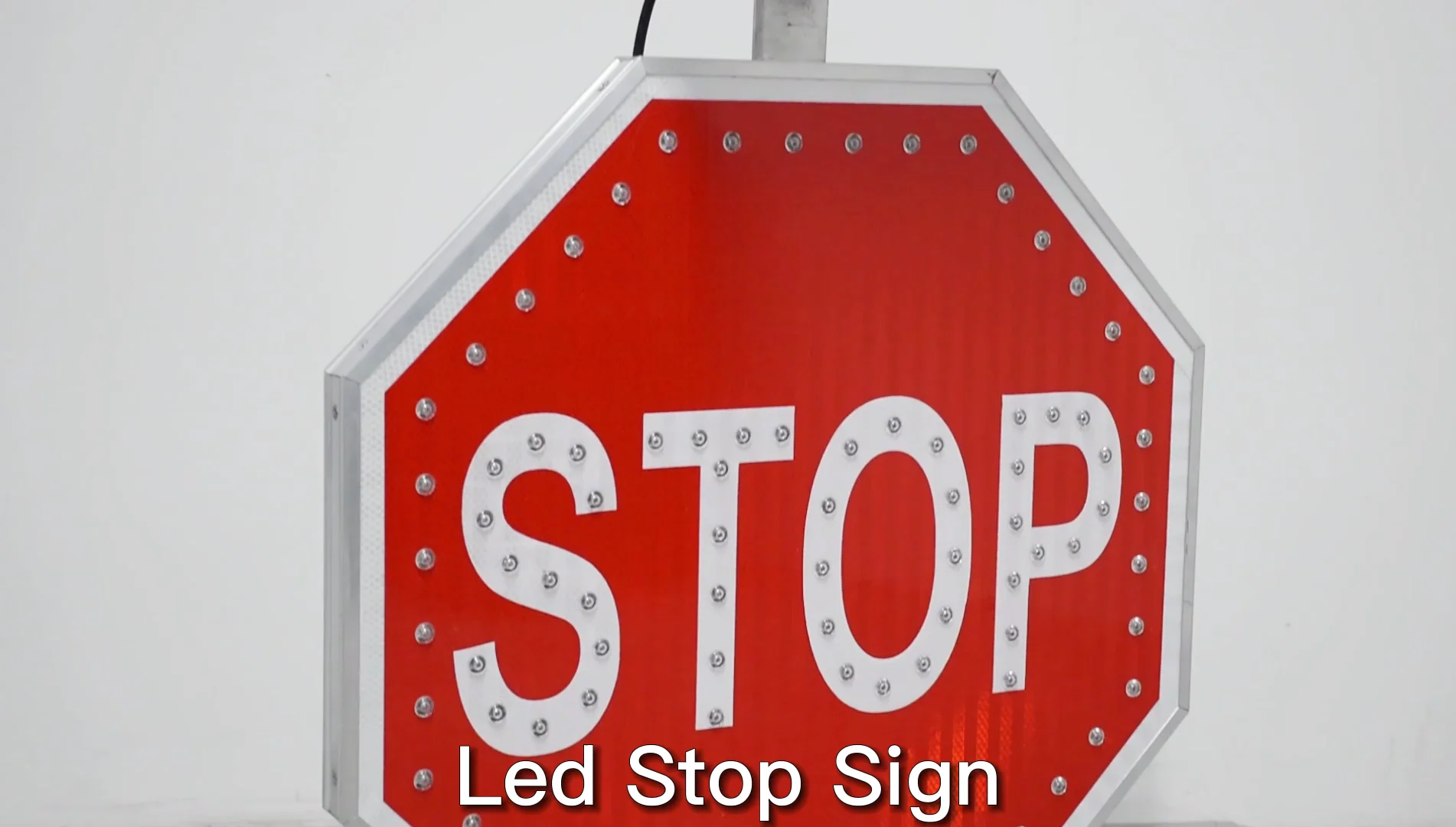 Led Aluminum Custom Safety Signage Slow Down Sign Solar Pedestrian