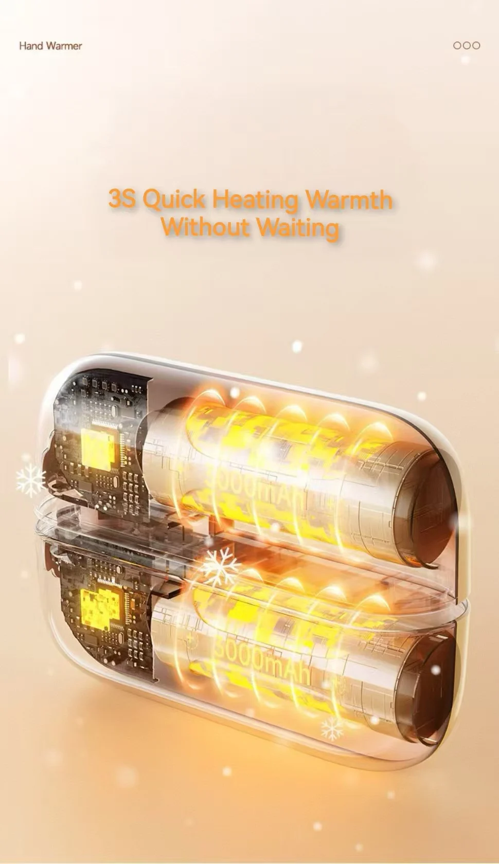 Hand Warmer, Portable, 3600mAh, USB - detail 12