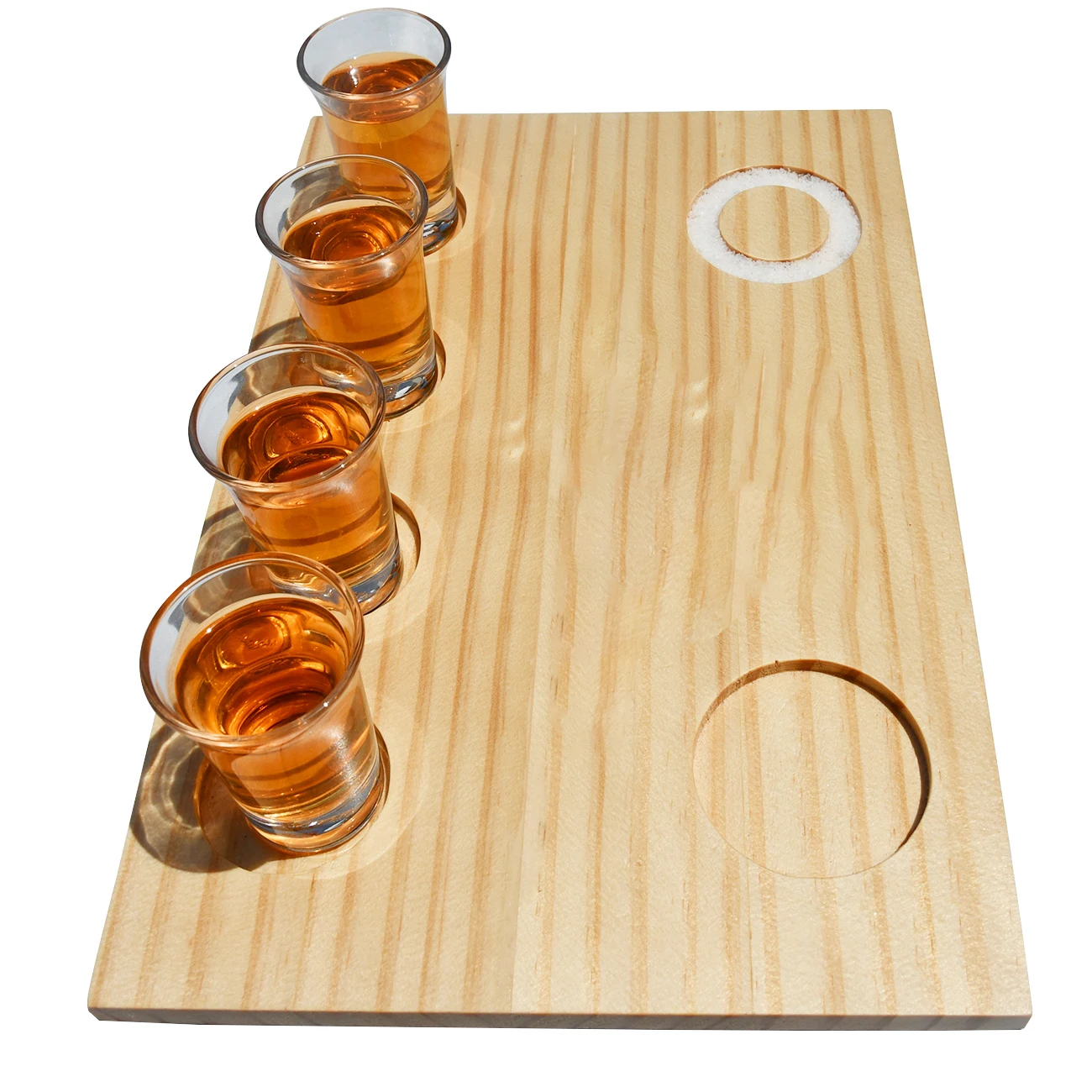 High Quality Wood Cup Holder Shot Glass Display Shot Glass Holder Thick Base For Heavy Duty Use