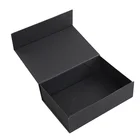 Premium Gift Black Gift Box Black Custom Logo Premium Luxury Cardboard Paper Gift Magnetic Wholesale Packaging Box