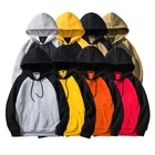 New Design washed hoodie custom embroidered two tone hoodies