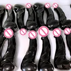 Obsidian Natural Crystals Healings Massage Yoni Wands Peens Obsidian Penis Crystal Obsidian Dildo