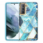 Samsung High Quality IMD TPU Geometric Marble Case For Samsung Galaxy S10 S20 S21 Phone Case