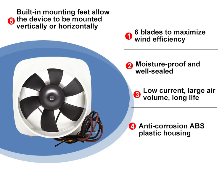 Centrifugal Blower, 12V/24V, 270, CFM - detail 12