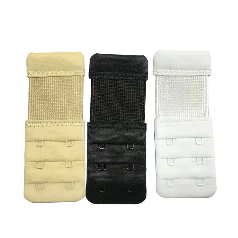 Premium Quality Women Adjustable Belt Buckle Three-Row Two-Button Bra Lingerie Accessories Bra Extension Strap