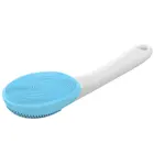 Rechargeable Waterproof Silicone Back Scrubber Electrical Body Brush With Double Sides