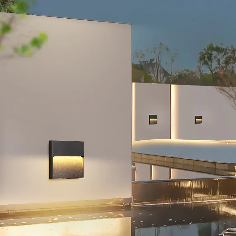 Waterproof Modern Garden Lighting Outdoor Led Wall Light Step Light