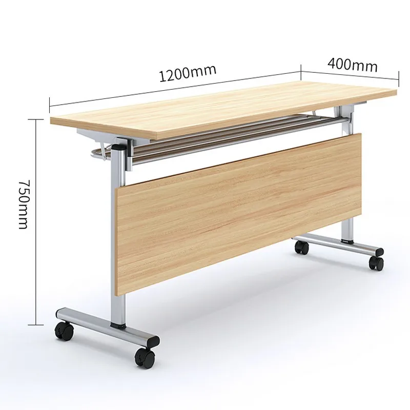Adjustable Height Cheap Portable Folding Wooden Training Table Modern Design Office Computer Desk Furniture Office Table