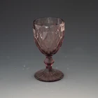 Goblet Quality Goblet Wholesale Pressed Vintage Colored Glass Water Goblet