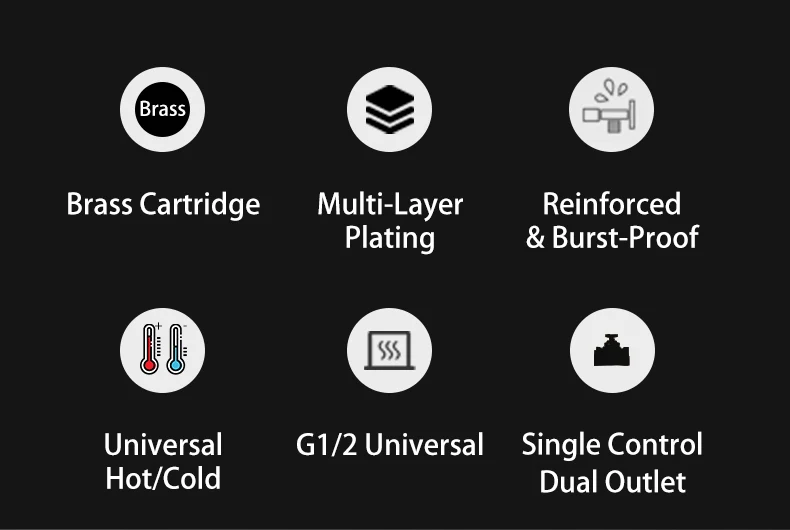 Brass Angle Valve One-in And Two-out Water Distribution Valve Can Connect Washing Machine Hose and Toilet supplier