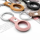 Case Leather Leadingplus For AirTag Case With Key Ring Leather Protective Cover Case For Pets