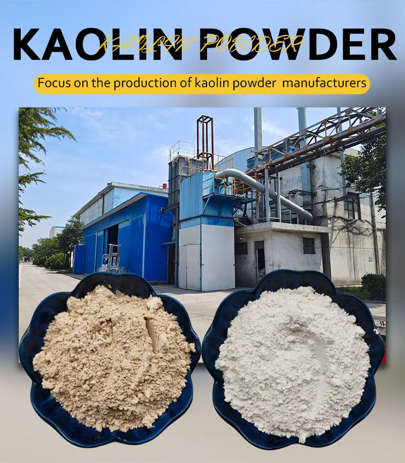 Harga kaolin kelas kosmetik berkualitas tinggi Harga industri kertas pelapis bangunan tanah liat kaolin terkalsinasi kelas industri pembuatan per ton