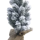 Table Decoration Snow Spray Flocking Linen Cedar Mini Small Christmas Tree Counter Window Table Decoration