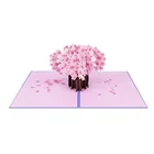 Card Pop Up Cards Get Well Soon Cherry Blossom 3d Pop Up Gift Card