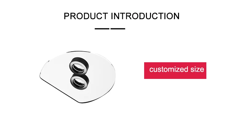 Makeup mirror semi-circular sector mirror glass price discount