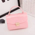 Clear Hand Bag Custom Color Clear Transparent Pvc Plastic Jelly Womens Hand Bag