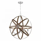 Lights Pendant Lights Simple Circular Farmhouse Style Hanging Modern Chandelier Indoor Room Ceiling Lighting