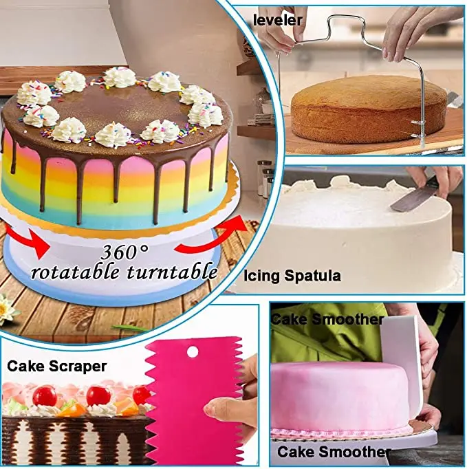Cake Tools 340Pcs Set Making Baking Pastry Supplies Kit Set Accessories Piping Bag Cake Decorating Tools And Equipment