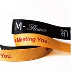 Custom Custom Brand Name Logo Printing Satin Ribbon For Gift Packing