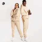 Sport Suits Wholesale Fitted Sweatsuit 2 Piece Custom Unisex Sport Jogging Suits Plain Men Sportswear Tracksuit