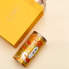 Wholesale New Design Tea Packaging Cylinder Unique Gift Paper Tube Composite Cardboard Cans For Milk Cocoa Powder