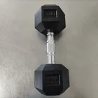 Real Online Real Manufacturer Colored Powder Painted / Hex Rubber Dumbbells Set For Online Sale