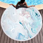 Beach Custom Design Round Beach Towels Personnalised Large Microfiber Printed Beach Round Towel With Tassels