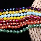 6mm Glass XULIN 6mm 8mm Loose Crystal Glass Beads For Jewelry Diy