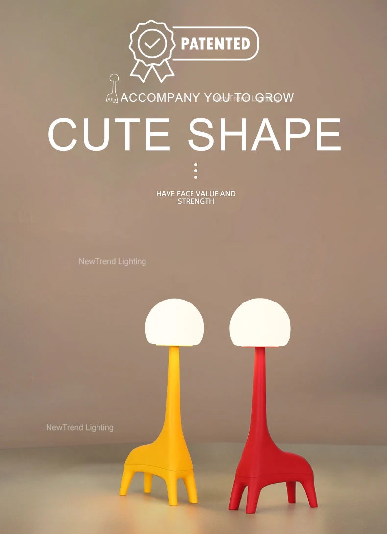 p2641ta adorable giraffe shaped kids rechargeable perfect for baby room childrens bedroom led night light-1