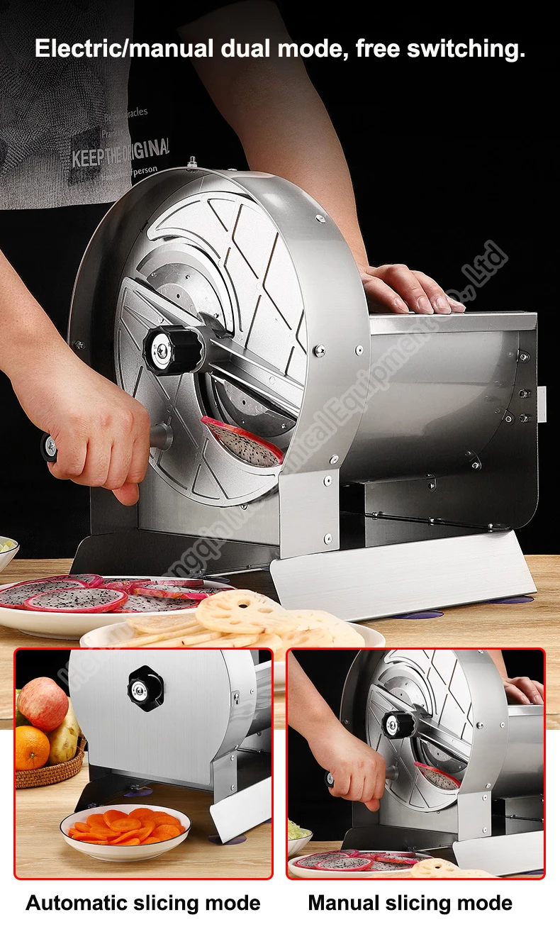 Food Cassava Taro Orange Lemon Slicing Machine Electric Cheese Slicer