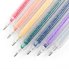 Pens Pen Glitter Pen Stromer Manufacturer Oem Customer Logo 8 Colors Transparent Cute Gel Pens Glitter Gel Pen