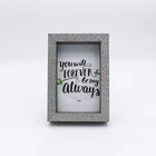 Family Frame Factory Wholesale European Style Thick Edge Vertical Family Wooden Photo Frame