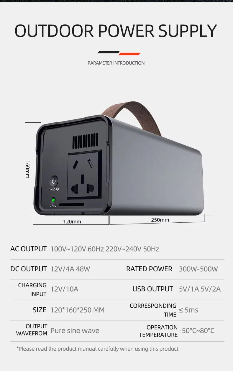 Wholesale 200W Portable Power Station with AC Solar Car Charger for Outdoor Adventures