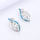 Fashion Earrings Earrings Jewelry Gift For Women Fashion 925 Sterling Silver Synthetic Opal Earrings
