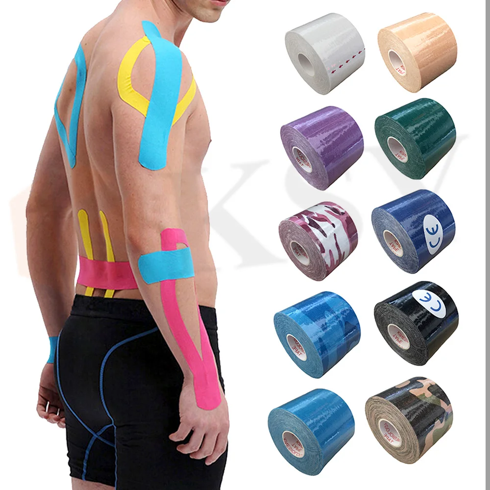Strain Injury Tape Kinesiology Sports Tape Athletic Strapping Muscle Bandage 