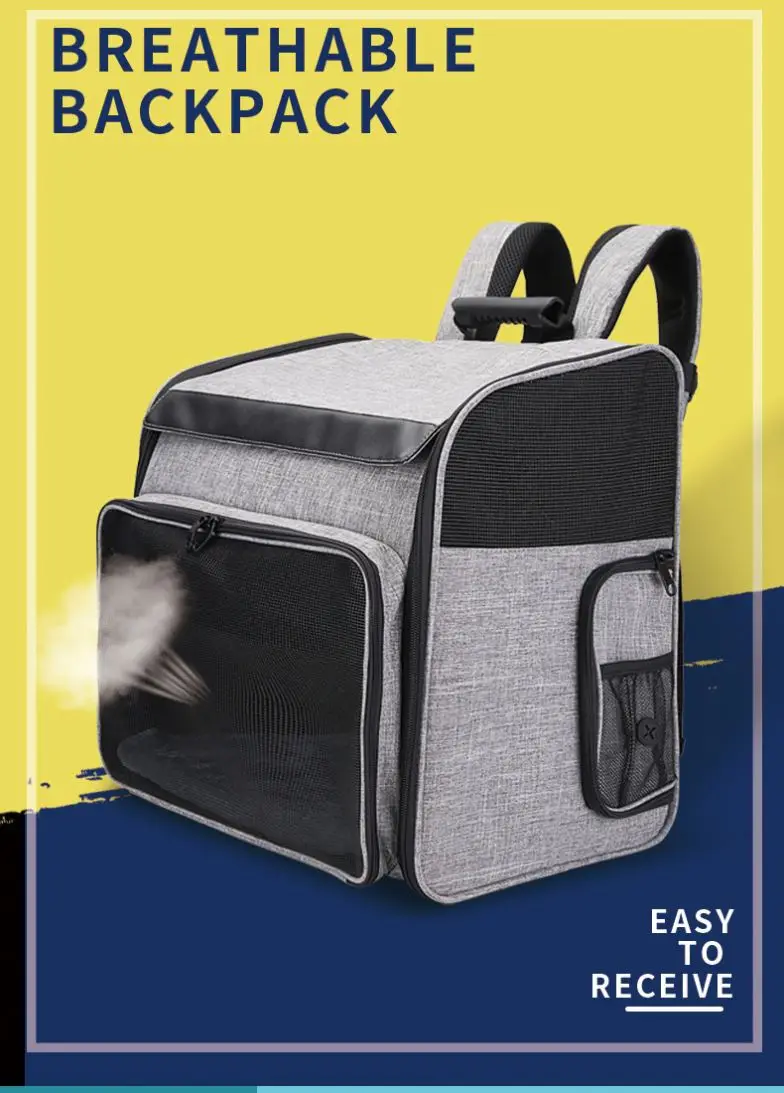 Wholesale Custom Convenient For Dogs And Cat To Go Out Pet Folding Extra Large Travelling Carrier Backpack