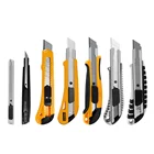 18mm Blade Utility Knife Multiple Models 9mm 18mm Snap Off Blade Box Cutter Aluminium Alloy Utility Knife