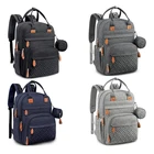 Diaper Bag Custom Munltifunction Diaper Bag Backpack With Nappy Changing Pad And Stroller Straps And Pacifer Case