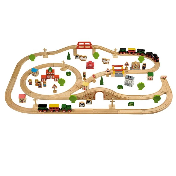 argos train set wooden