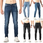 Denim Wholesale Custom Logo High Quality Casual Trousers Fashion Washed Denim Trousers Men's Jeans